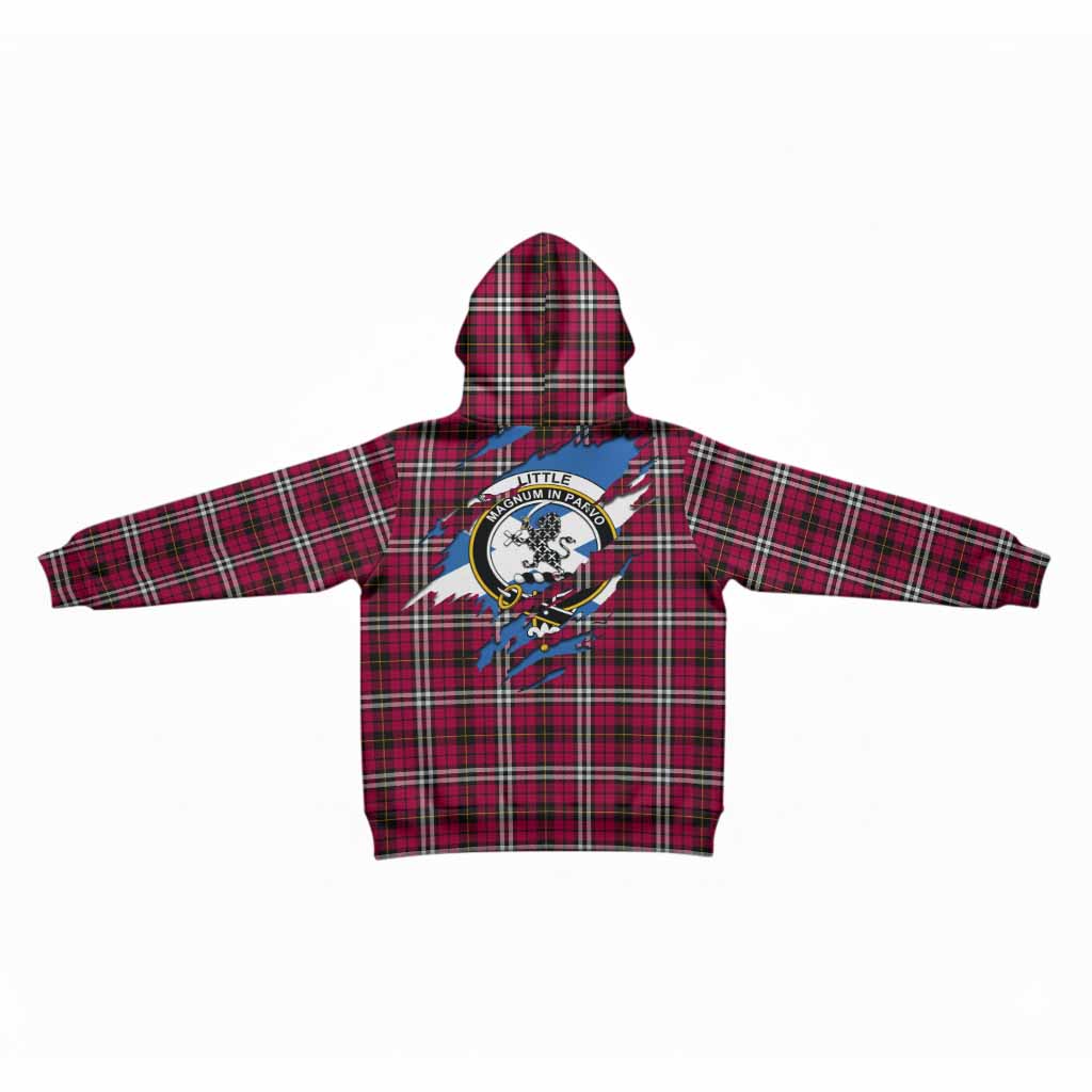 Little Clan Crest In Me Tartan Kid Hoodie Scotland Flag Style
