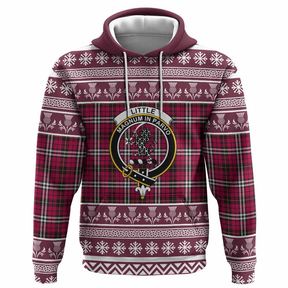 Little Clan Tartan Christmas Hoodie with Family Crest - Tartan Vibes Clothing