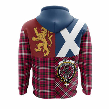 Little Crest Tartan Hoodie with Lion Rampant Saltire Style
