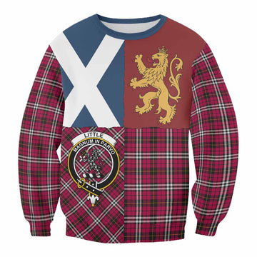 Little Crest Tartan Sweatshirt with Lion Rampant Saltire Style
