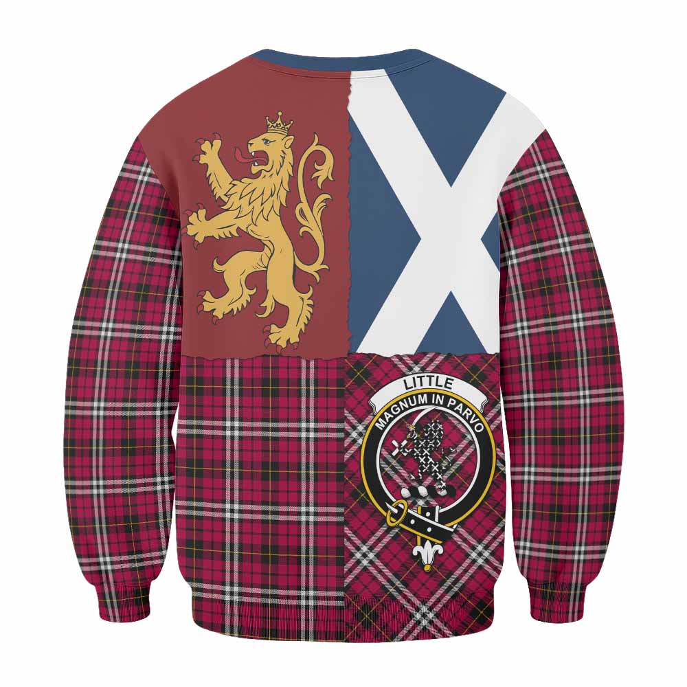 Little Crest Tartan Sweatshirt with Lion Rampant Saltire Style
