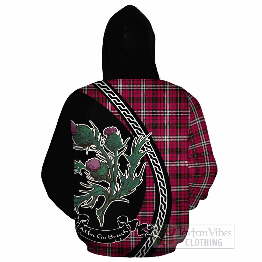 Little Family Crest Tartan Cotton Hoodie Alba Thistle Inspired - Tartan Vibes Clothing