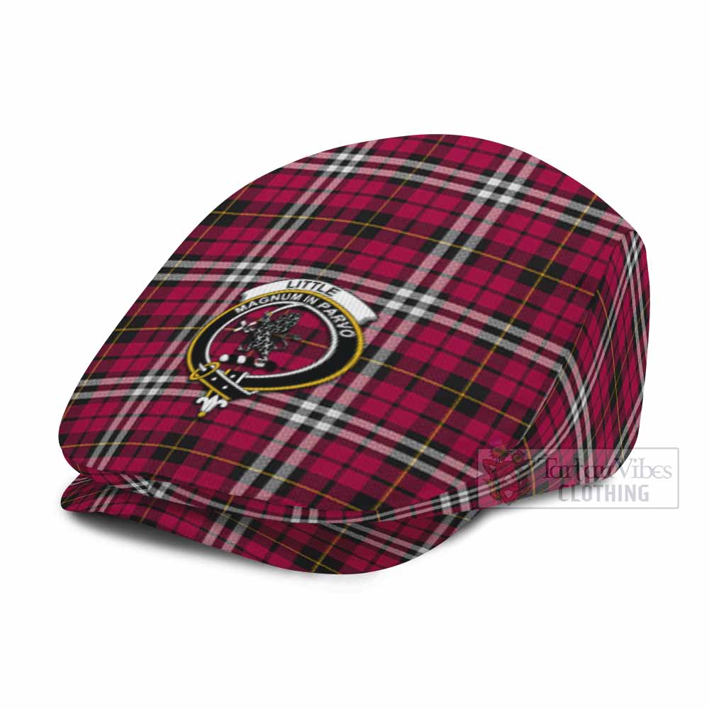 Little Family Crest Tartan Jeff Cap, Tartan Flat Cap