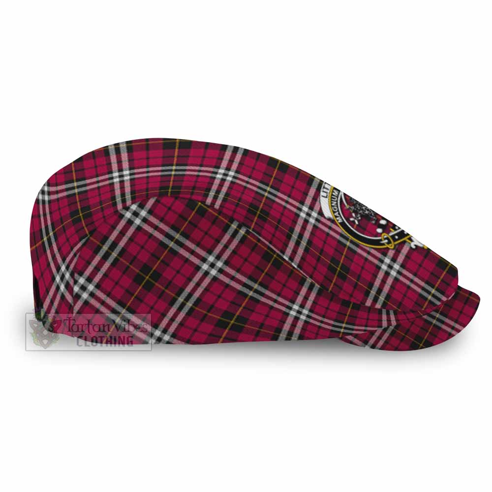 Little Family Crest Tartan Jeff Cap, Tartan Flat Cap