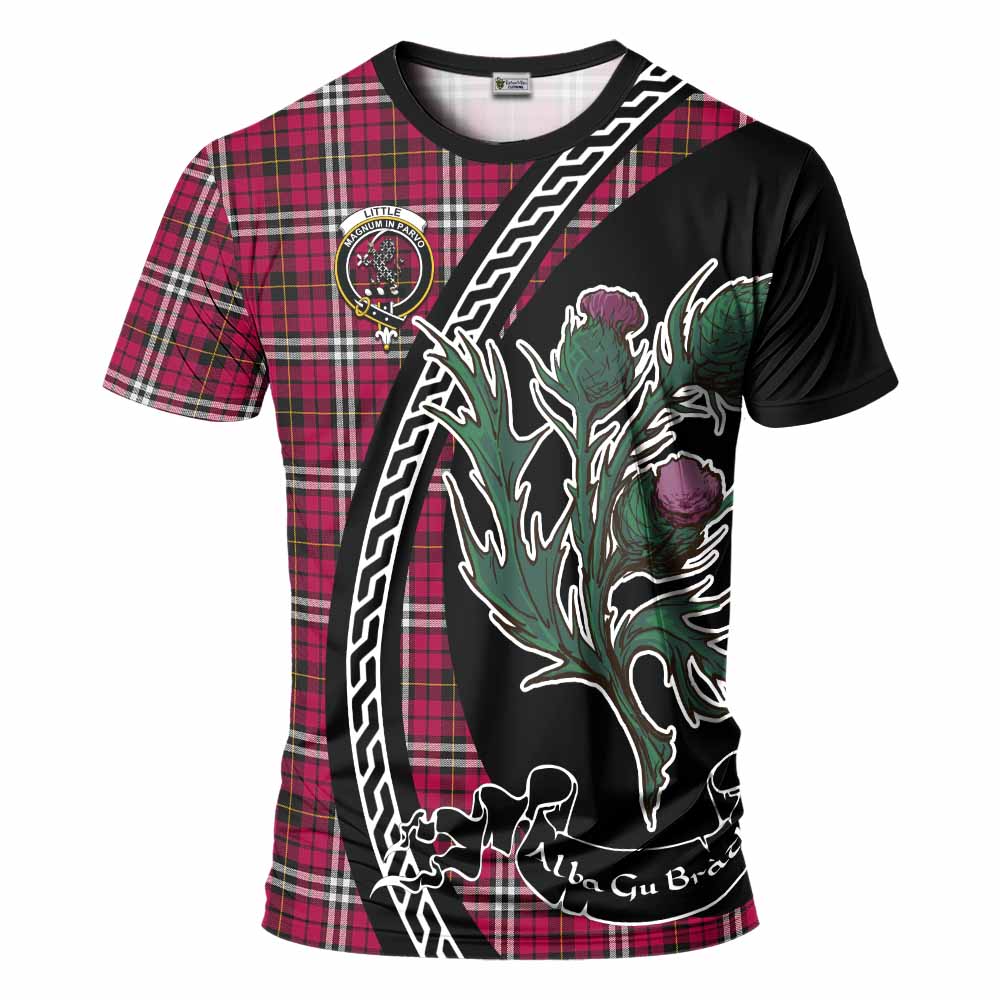 Little Family Crest Tartan T-Shirt Alba Thistle Inspired - Tartan Vibes Clothing