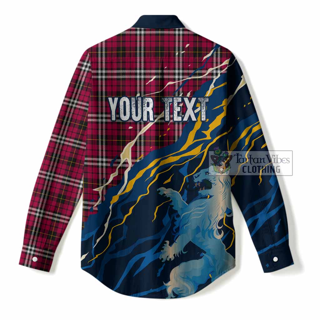 Little Scotland Tartan Women Casual Shirt WC2026 Football - We'll Be Coming