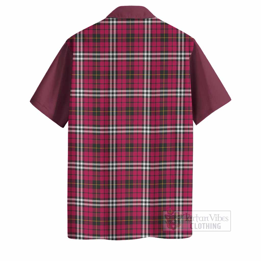 Little Tartan Accent Hawaiian Shirt with Family Crest
