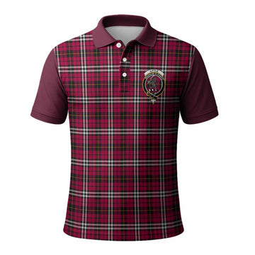Little Tartan Accent Polo Shirt with Family Crest