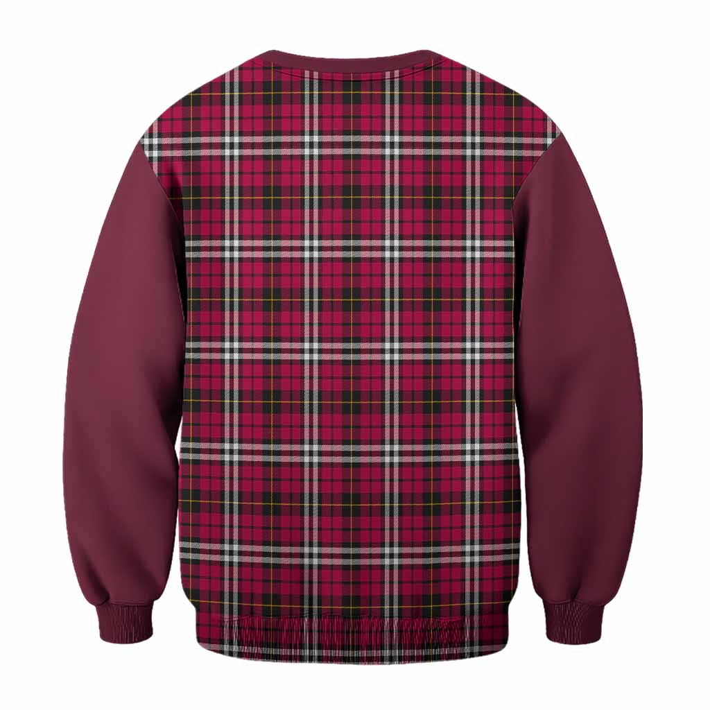 Little Tartan Accent Sweatshirt with Family Crest