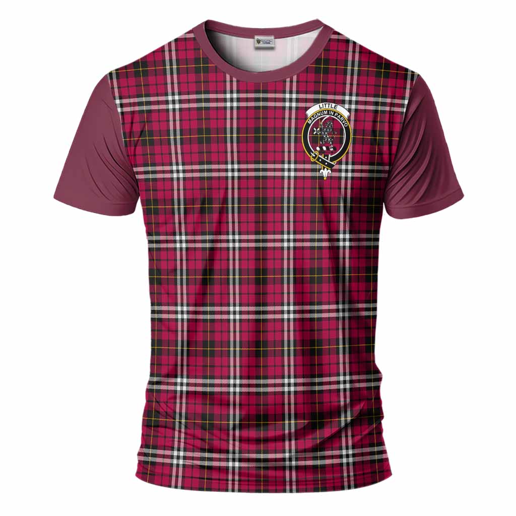 Little Tartan Accent T-Shirt with Family Crest