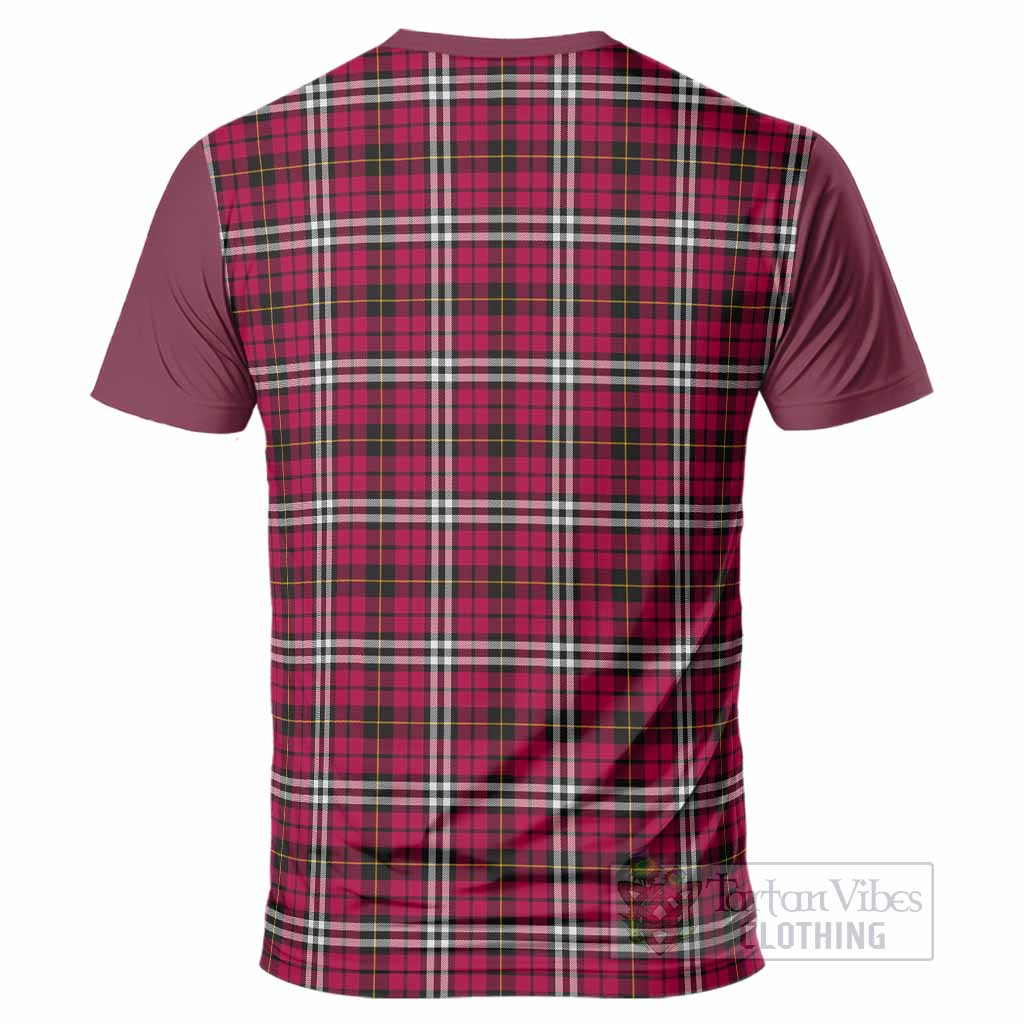 Little Tartan Accent T-Shirt with Family Crest