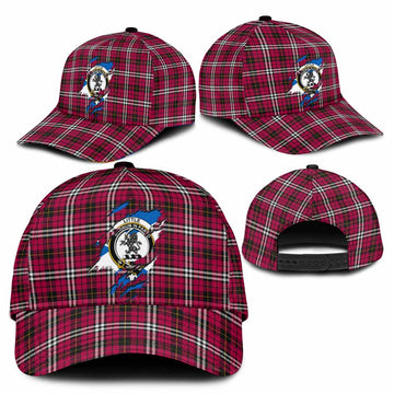 Little Tartan Classic Cap with Family Crest In Me Style