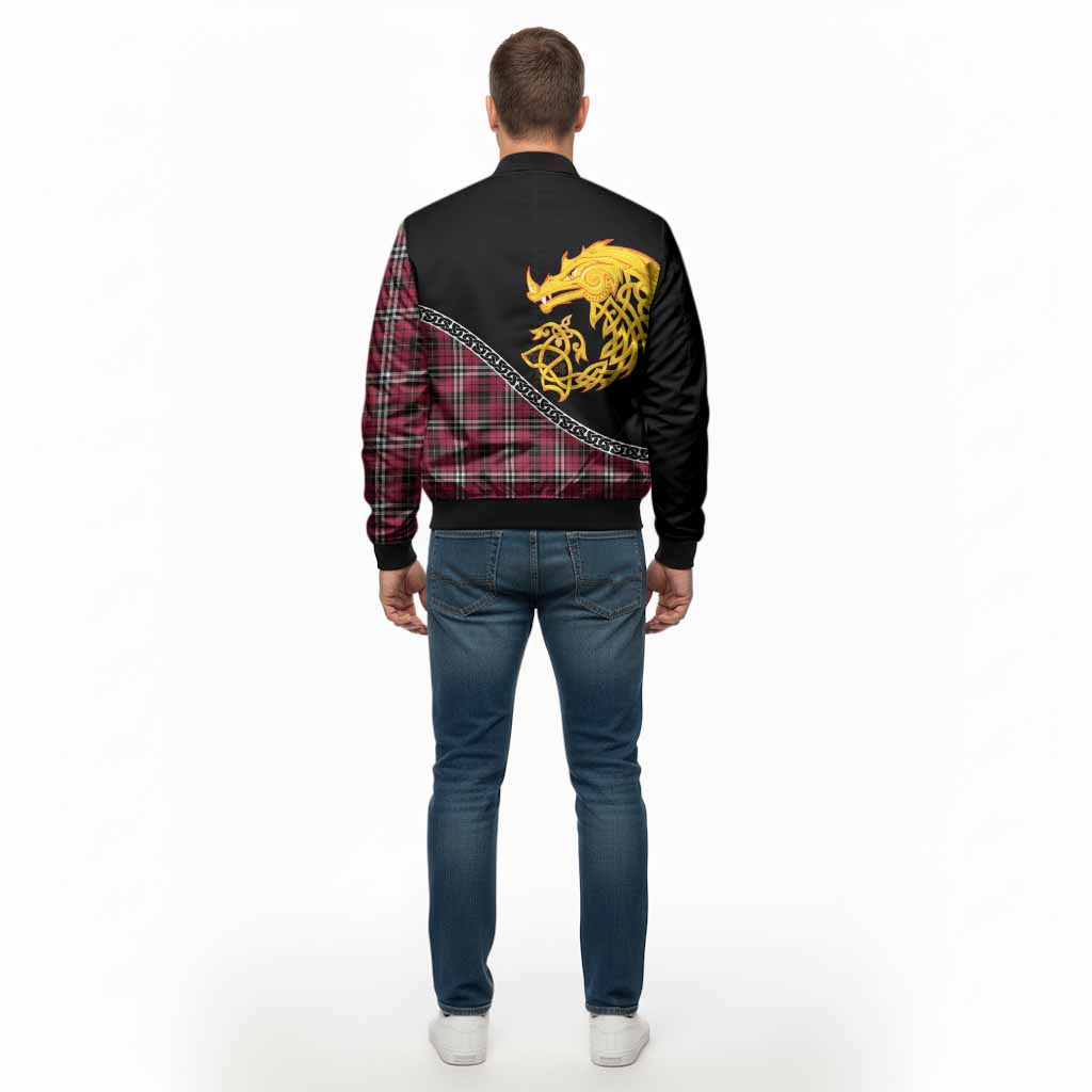 Little Tartan Crest Bomber Jacket Legendary Dragon Knot Half Style