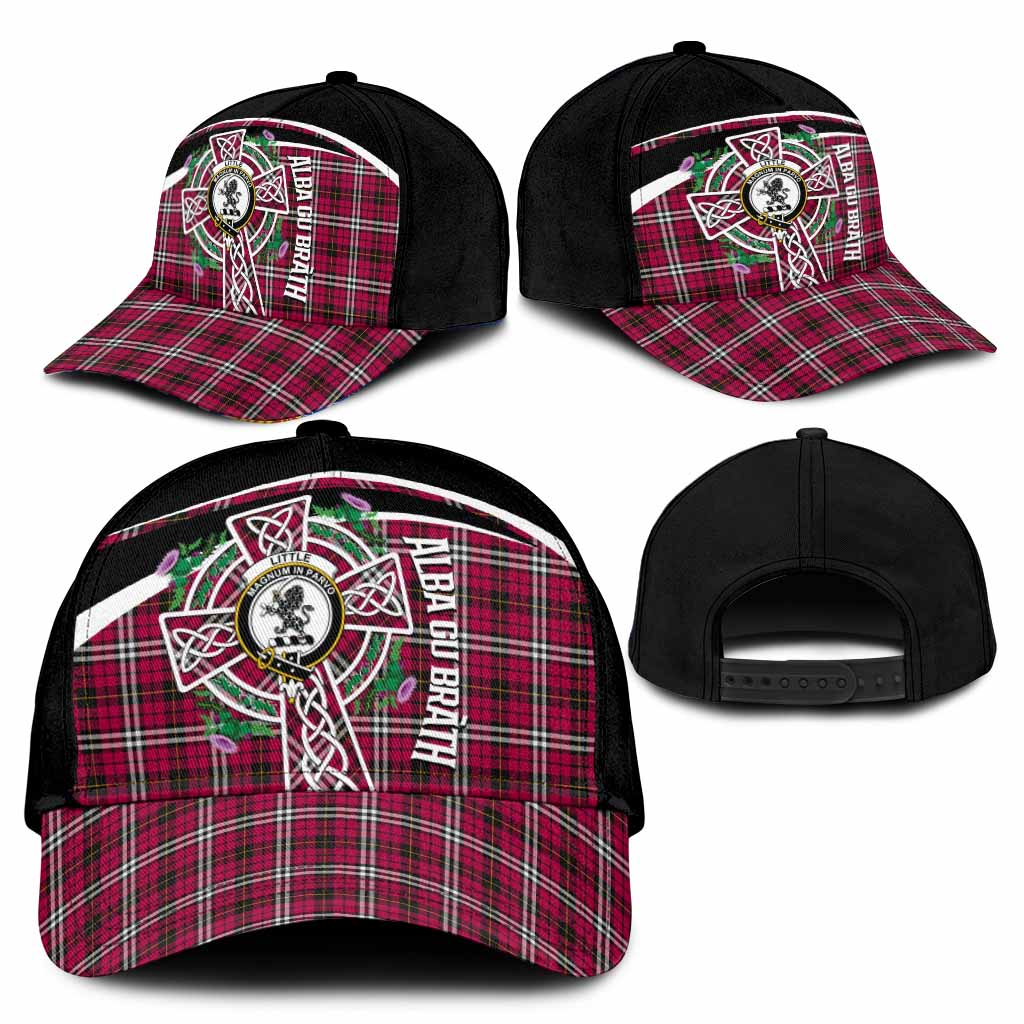Little Tartan Crest Classic Cap Scottish Thistle Celtic Cross Alba Gu Brath