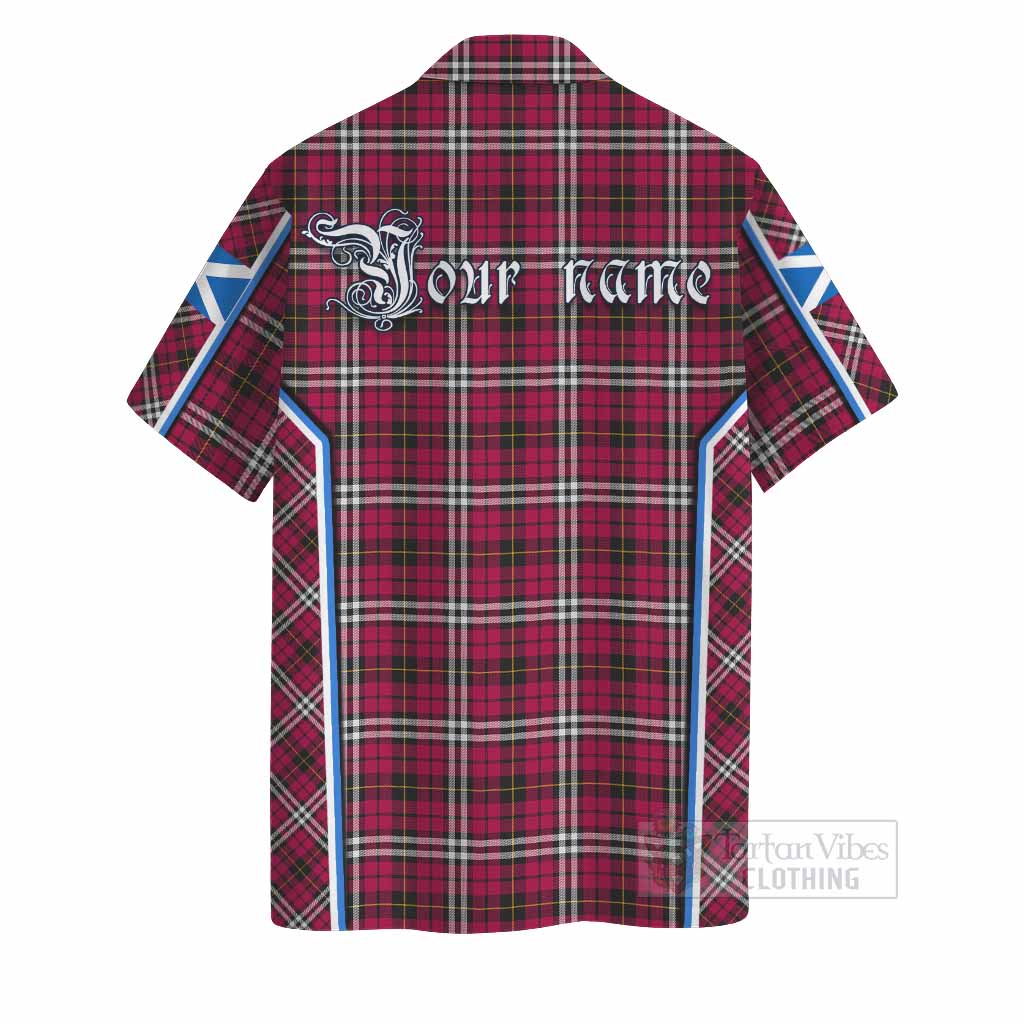 Little Tartan Crest Hawaiian Shirt Scotland Coat of Arm Flag Style - Tartan Vibes Clothing