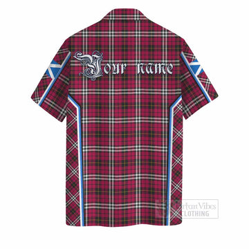 Little Tartan Crest Hawaiian Shirt Scotland Coat of Arm Flag Style