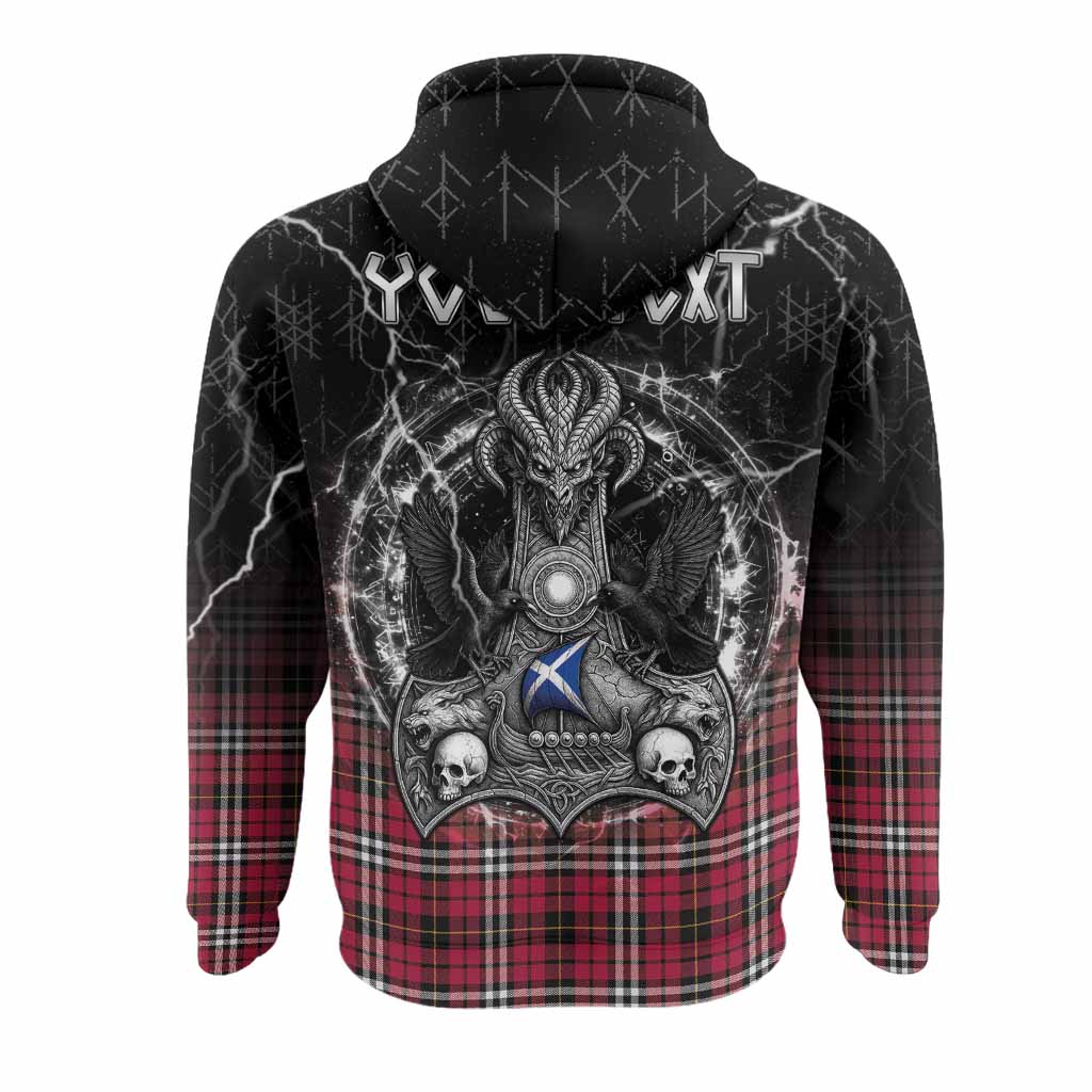 Little Tartan Crest Hoodie Celtic Odin's Raven Legacy