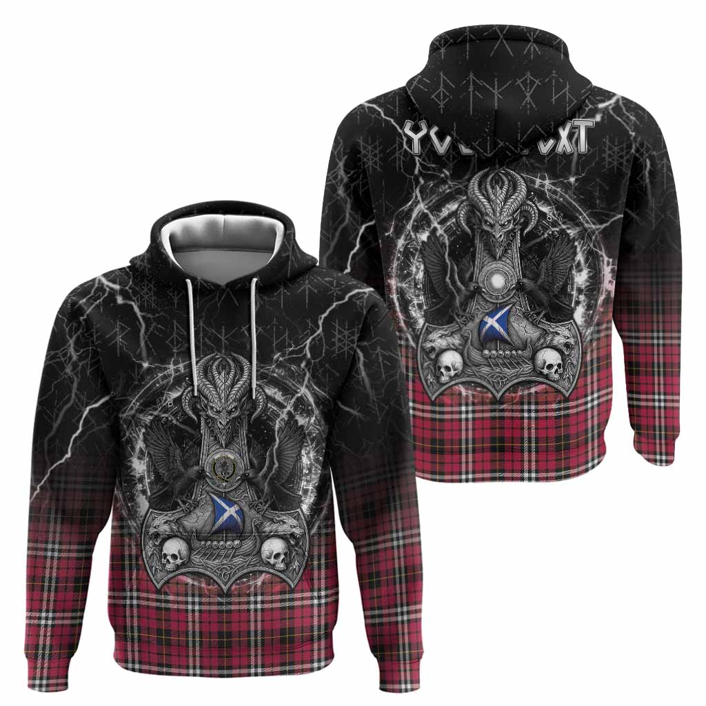 Little Tartan Crest Hoodie Celtic Odin's Raven Legacy