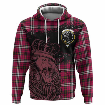Little Tartan Crest Hoodie Crowned Lion Heritage Style