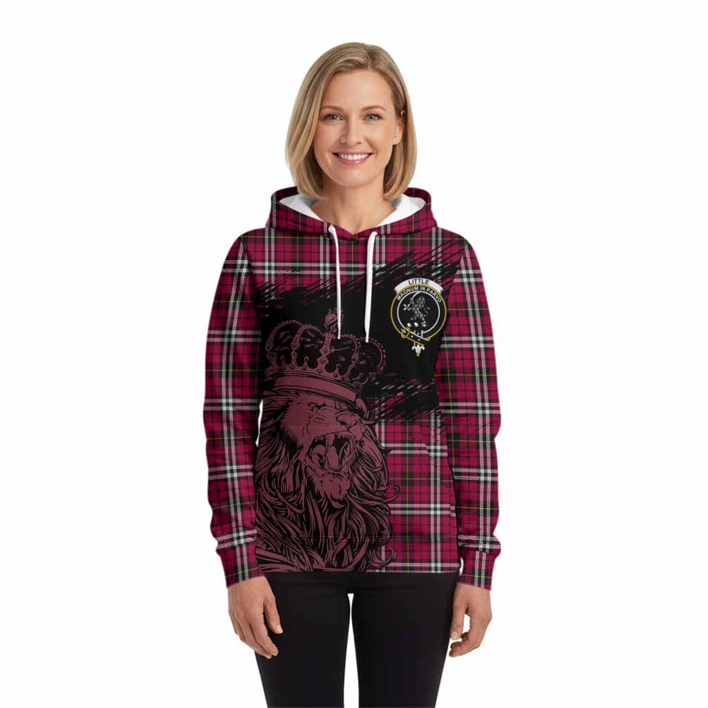 Little Tartan Crest Hoodie Crowned Lion Heritage Style