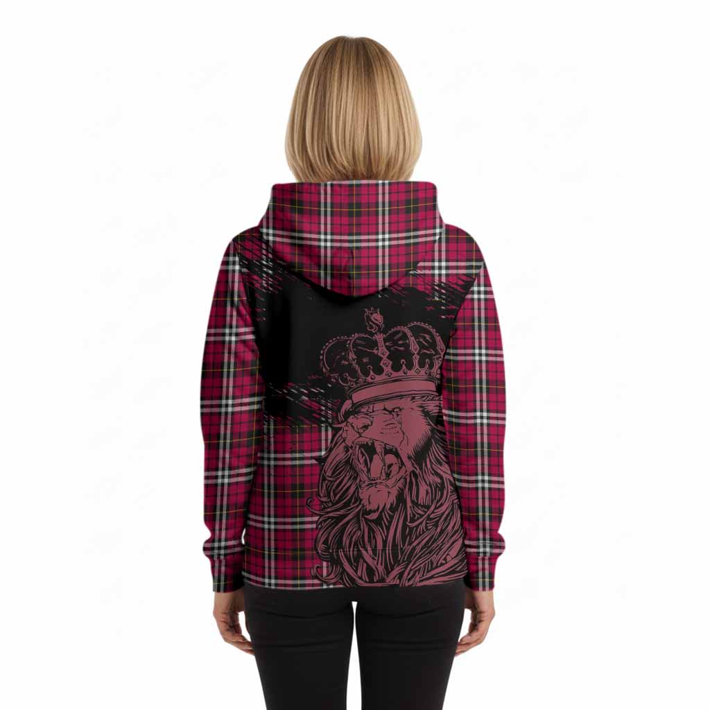 Little Tartan Crest Hoodie Crowned Lion Heritage Style