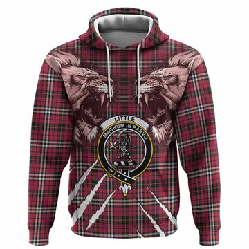 Little Tartan Crest Hoodie Ferocious Lion Style