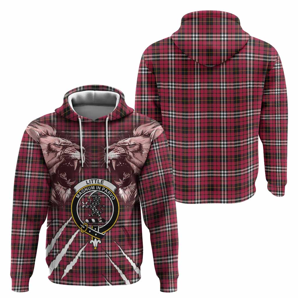 Little Tartan Crest Hoodie Ferocious Lion Style