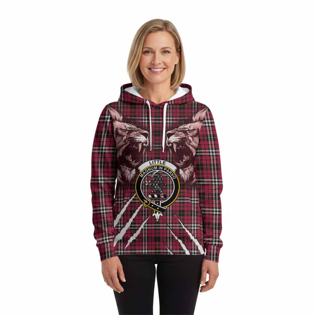 Little Tartan Crest Hoodie Ferocious Lion Style