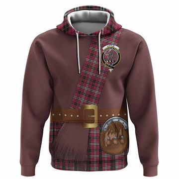 Little Tartan Crest Hoodie Kilt Costume Style