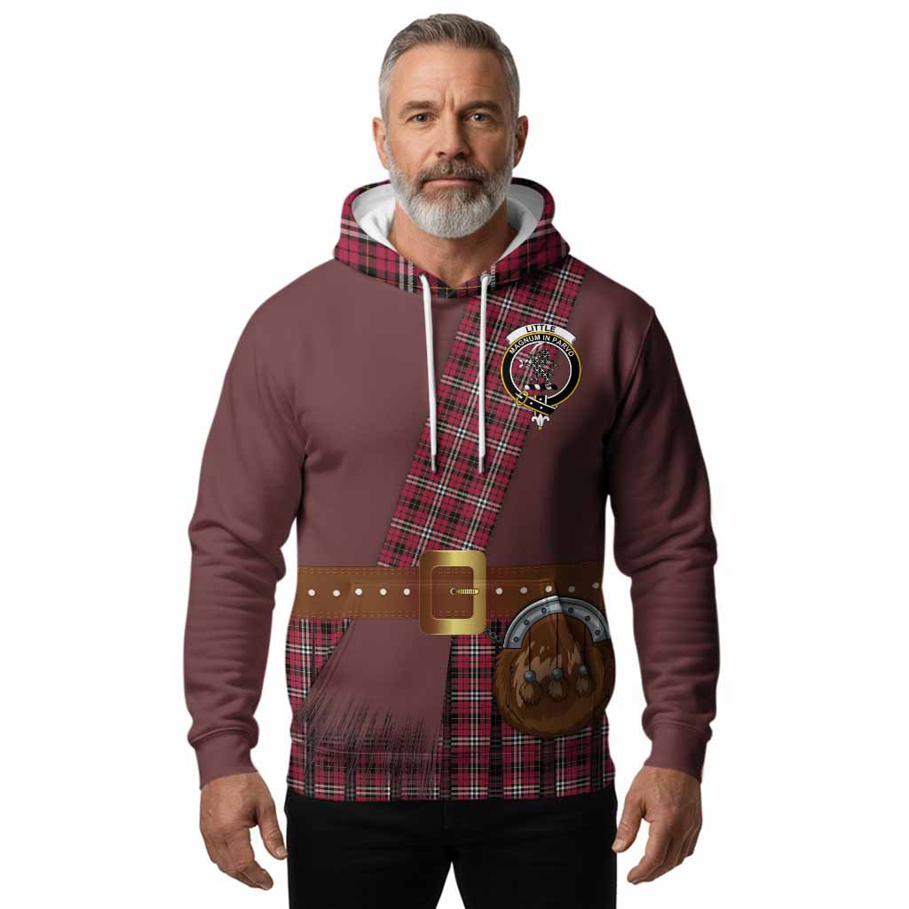 Little Tartan Crest Hoodie Kilt Costume Style