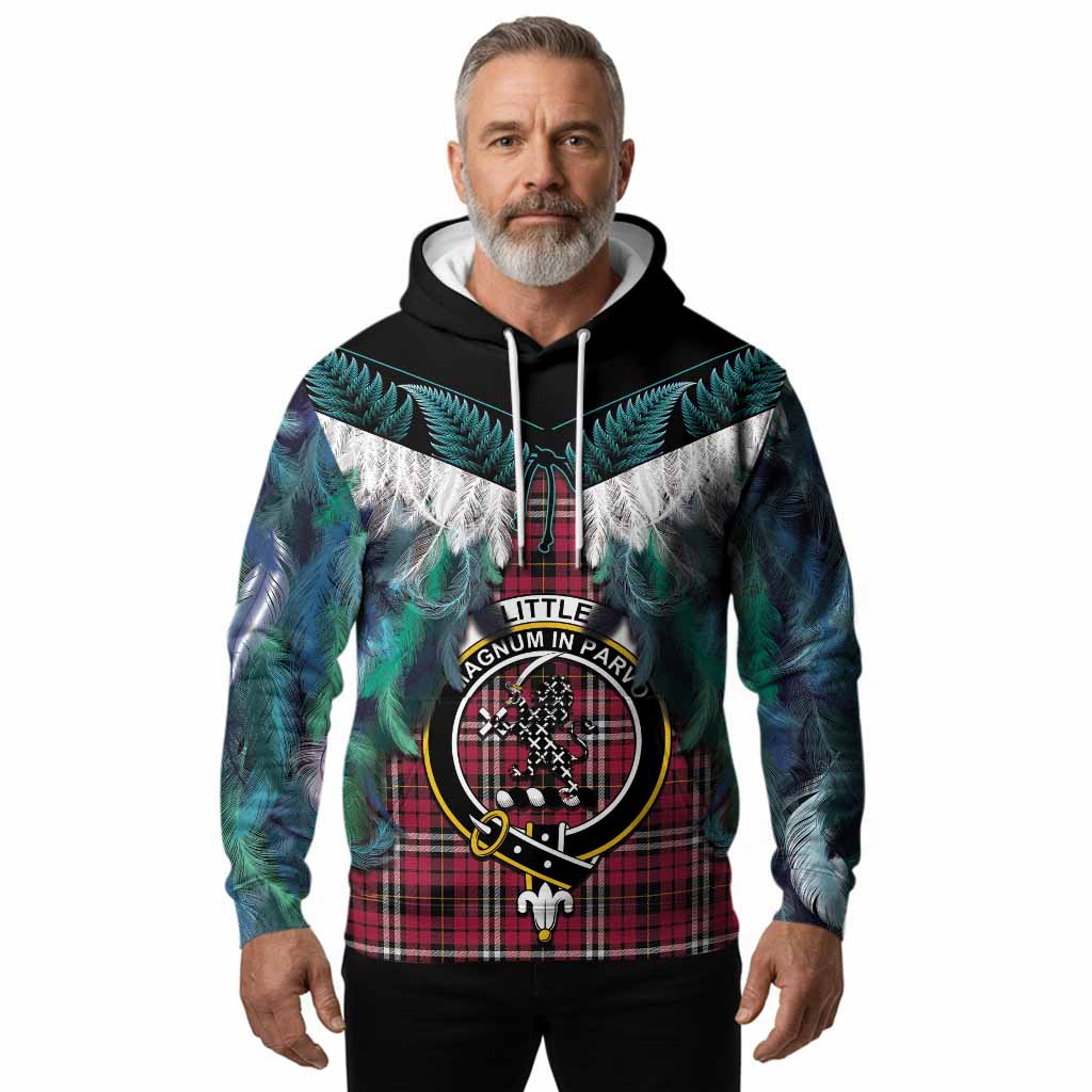 Little Tartan Crest Hoodie New Zealand Maori Korowai Cloak
