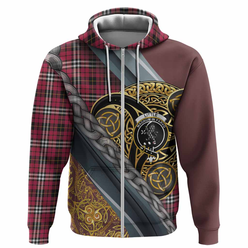 Little Tartan Crest Hoodie Scottish Triskele Celtic