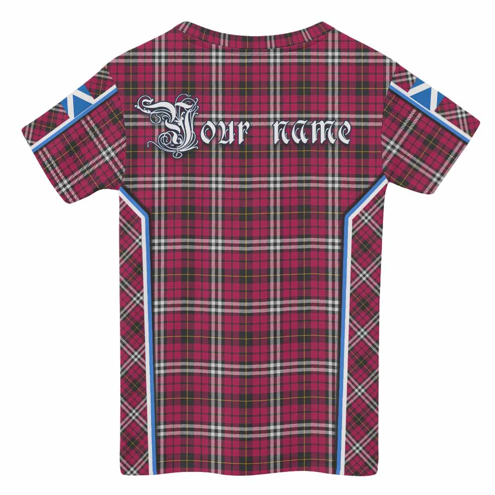 Little Tartan Crest Kid T-shirt Scotland Coat of Arm Flag Style - Tartan Vibes Clothing
