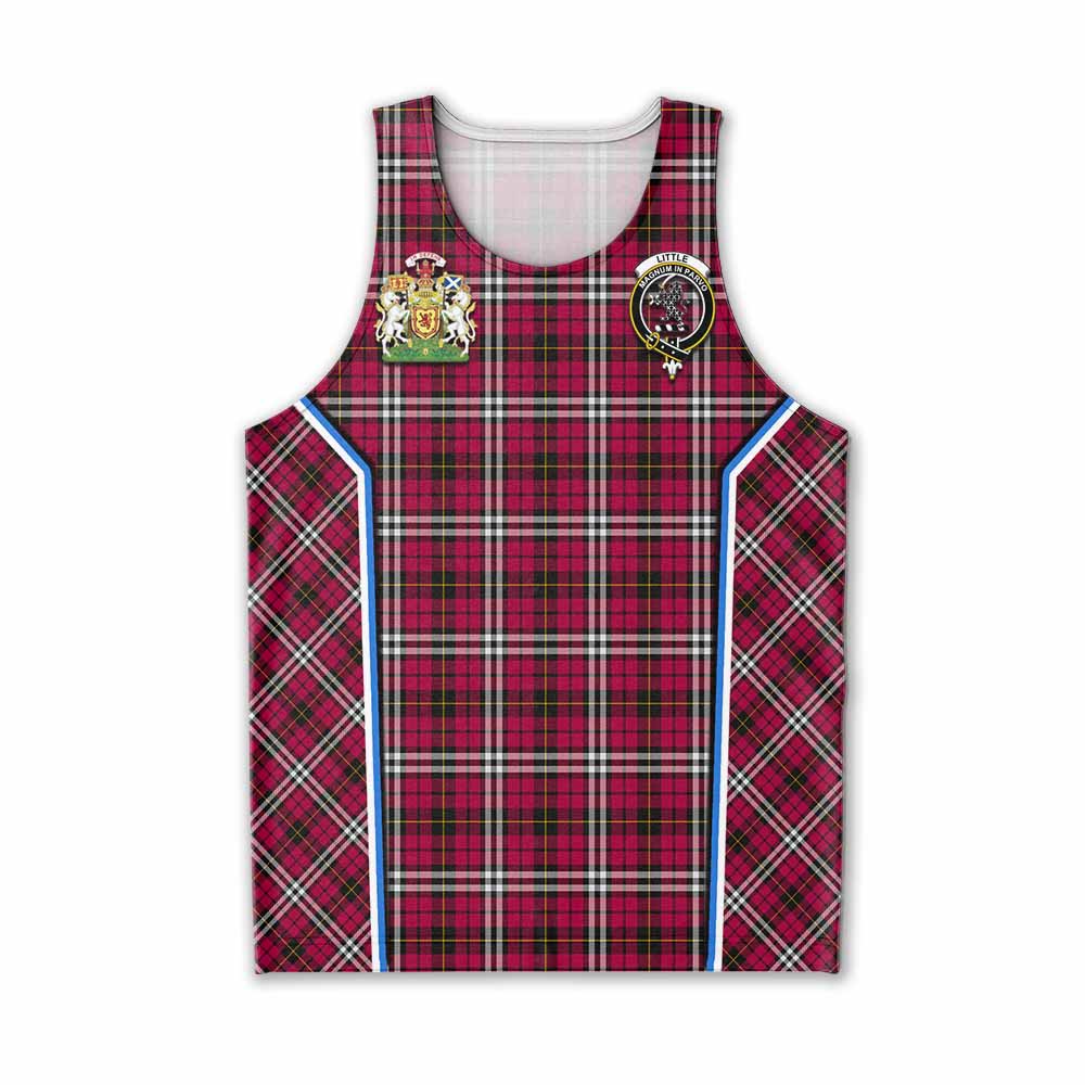 Little Tartan Crest Men Tank Top Scotland Coat of Arm Flag Style - Tartan Vibes Clothing