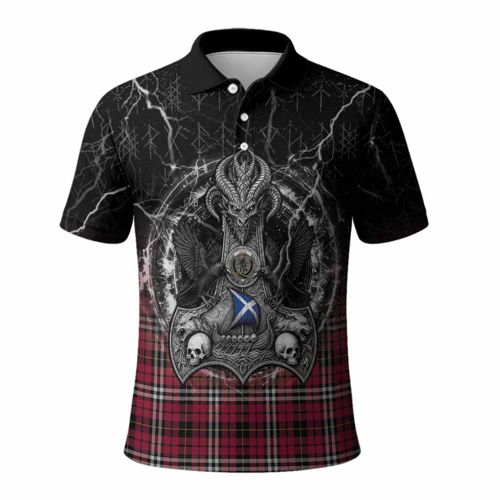 Little Tartan Crest Polo Shirt Celtic Odin's Raven Legacy