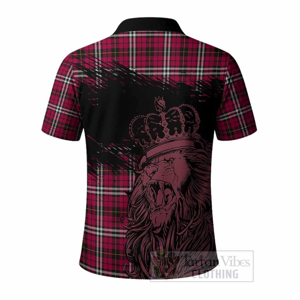 Little Tartan Crest Polo Shirt Crowned Lion Heritage Style