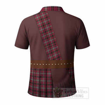 Little Tartan Crest Polo Shirt Kilt Costume Style