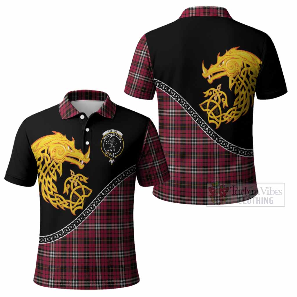Little Tartan Crest Polo Shirt Legendary Dragon Knot Half Style