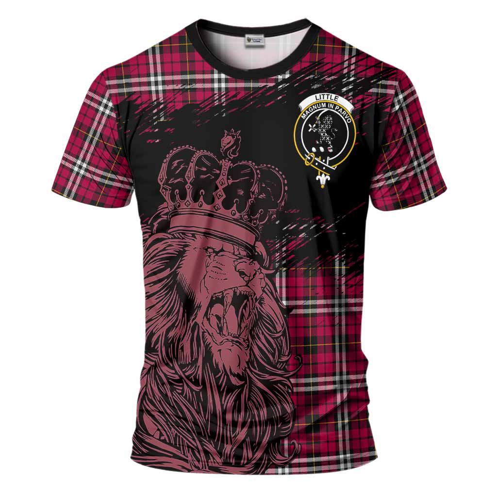Little Tartan Crest T-Shirt Crowned Lion Heritage Style