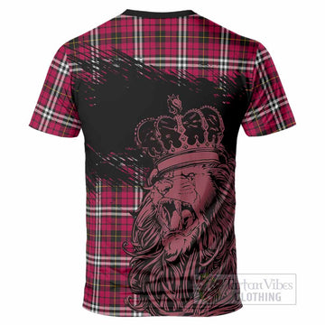 Little Tartan Crest T-Shirt Crowned Lion Heritage Style