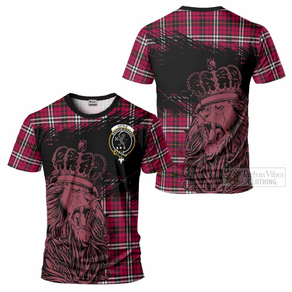 Little Tartan Crest T-Shirt Crowned Lion Heritage Style
