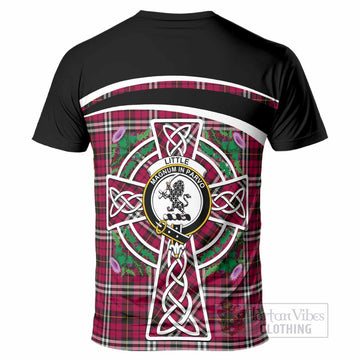 Little Tartan Crest T-Shirt Scottish Thistle Celtic Cross Alba Gu Brath