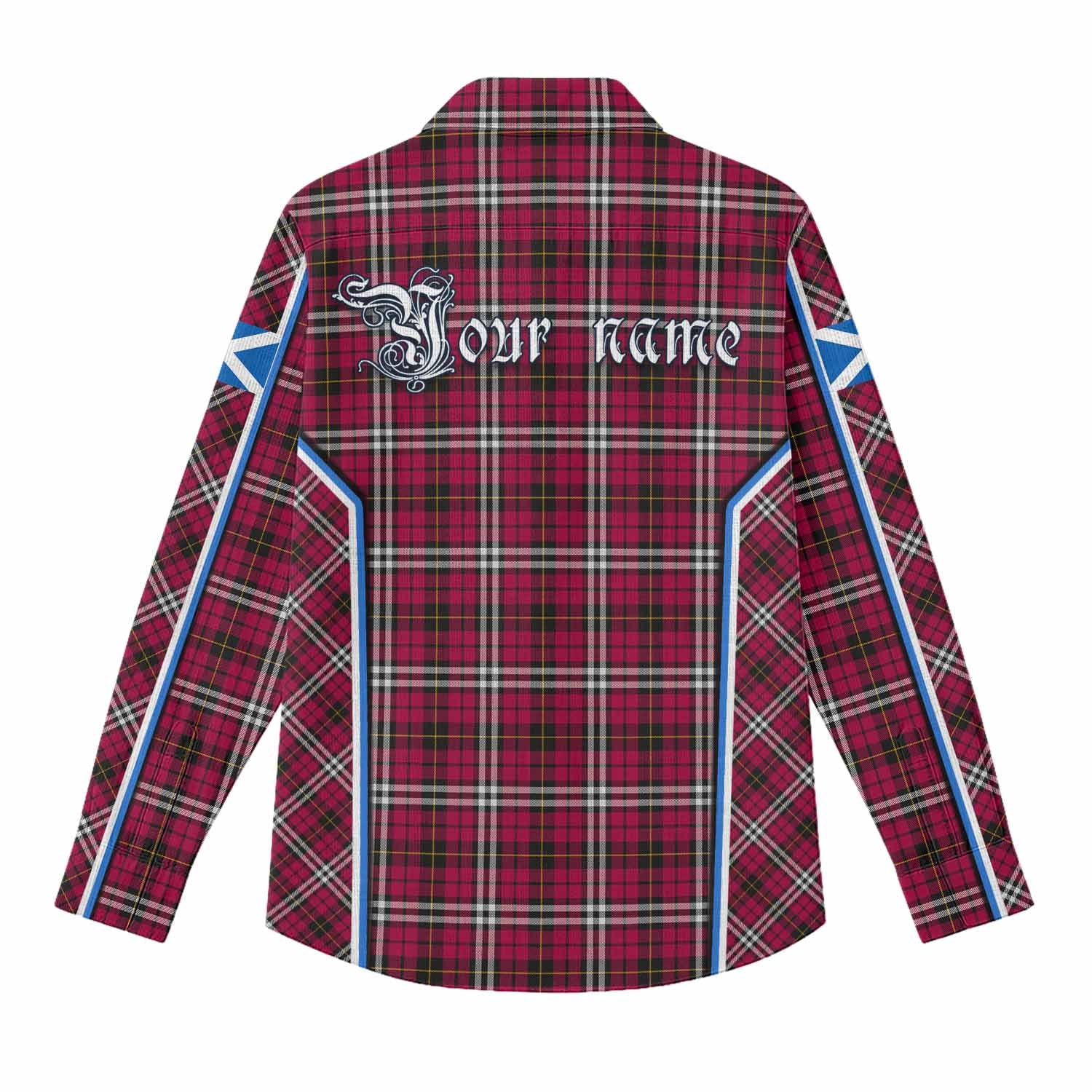Little Tartan Crest Women Casual Shirt Scotland Coat of Arm Flag Style - Tartan Vibes Clothing