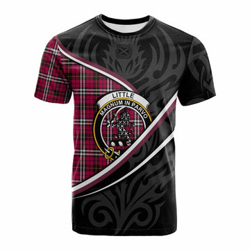 Little Tartan Family Crest Cotton T-shirt Celtic Scottish Thistle Floral - Tartan Vibes Clothing