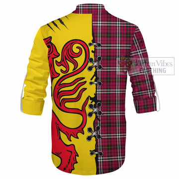 Little Tartan Family Crest Ghillie Kilt Shirt Lion Rampant Honor