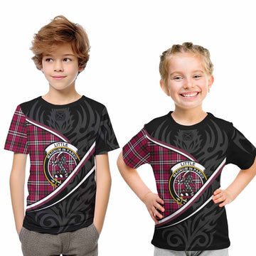 Little Tartan Family Crest Kid T-shirt Celtic Scottish Thistle Floral