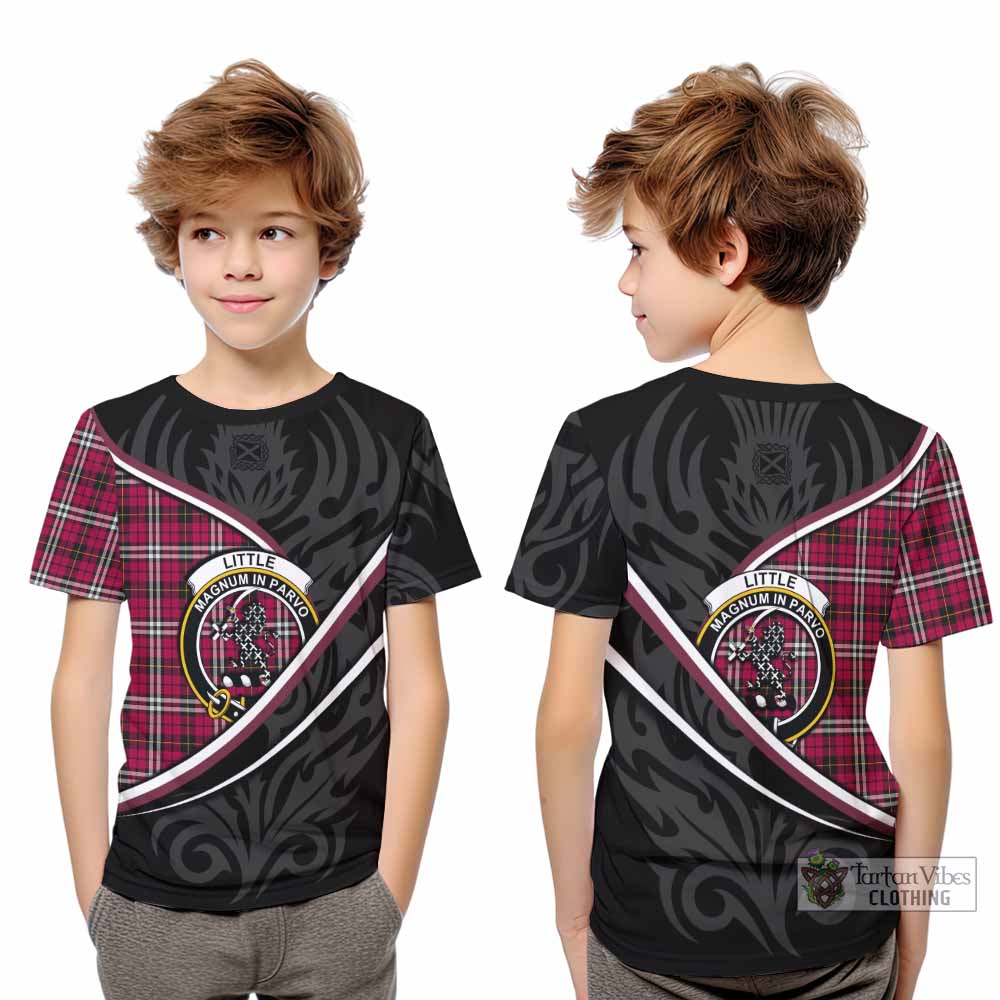 Little Tartan Family Crest Kid T-shirt Celtic Scottish Thistle Floral - Tartan Vibes Clothing