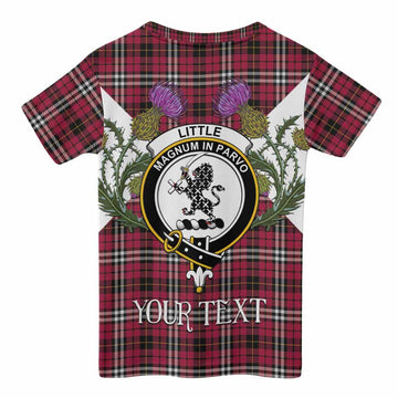 Little Tartan Family Crest Kid T-shirt Scottish Burns Night Thistle Floral