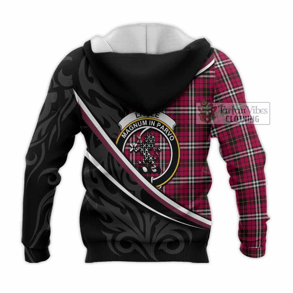Little Tartan Family Crest Knitted Hoodie Celtic Scottish Thistle Floral - Tartan Vibes Clothing