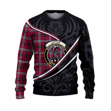 Little Tartan Family Crest Knitted Sweater Celtic Scottish Thistle Floral - Tartan Vibes Clothing
